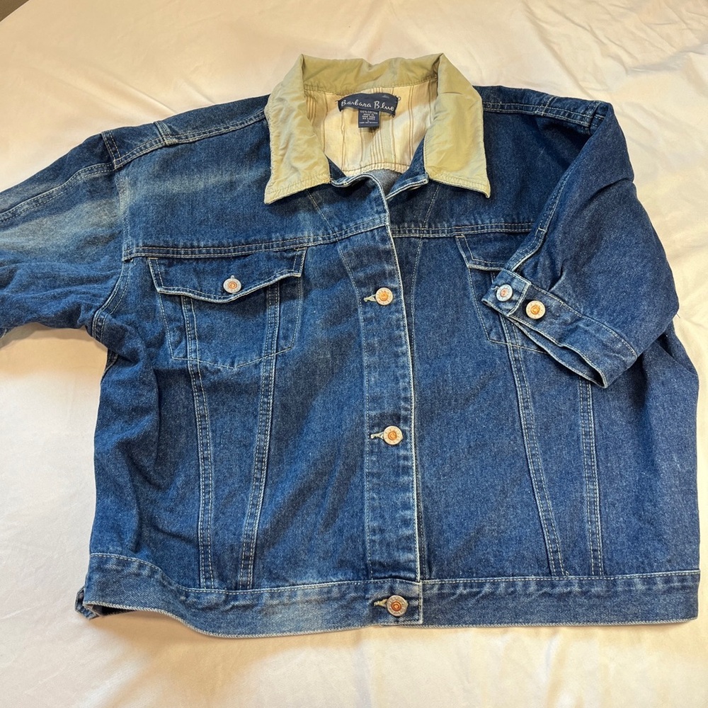 Pendleton Cream and Blue Cotton Jacket